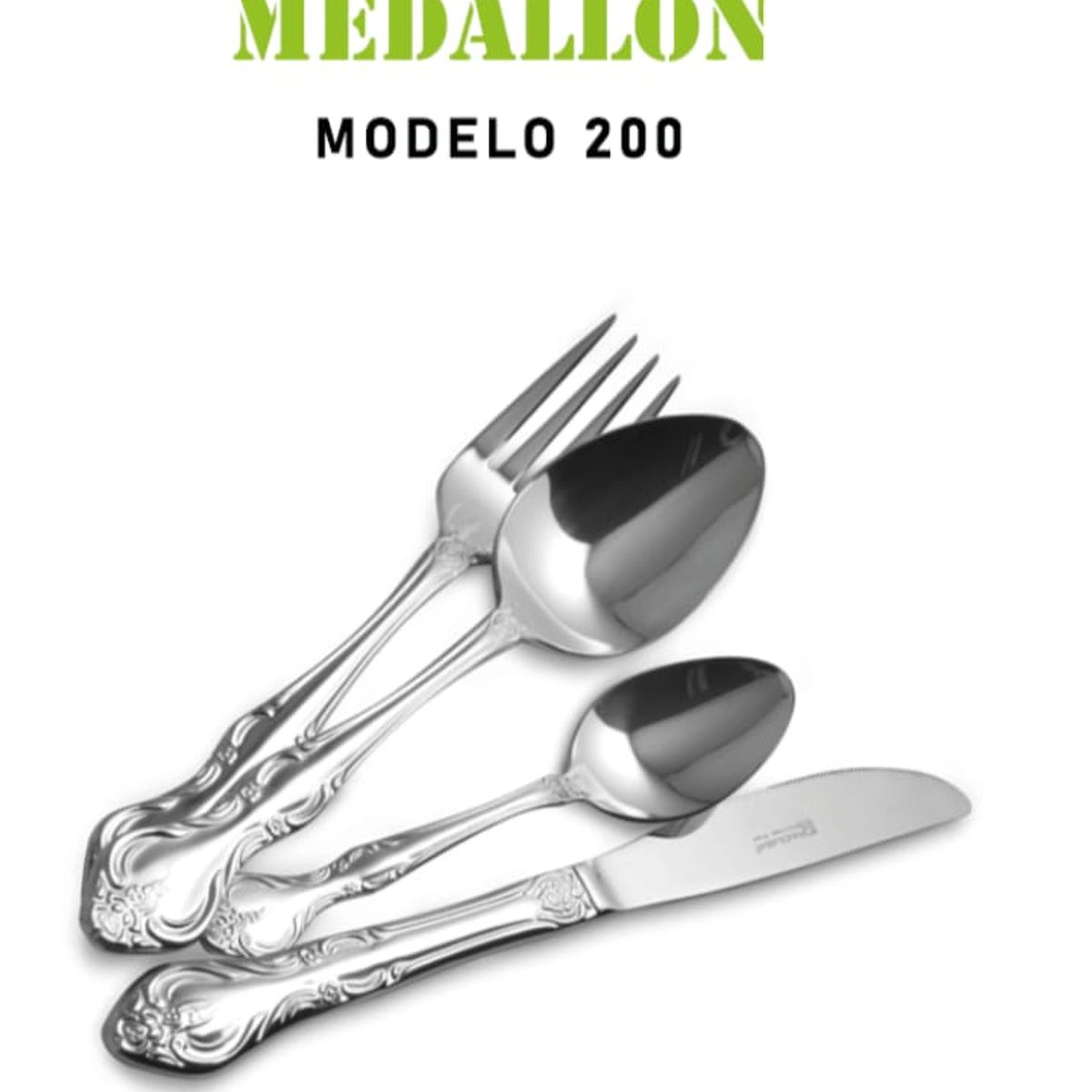 FACUSA - TENEDOR FACUSA SET 12 PIEZAS MODELO 200 MEDALLON PESADO ACERO INOX