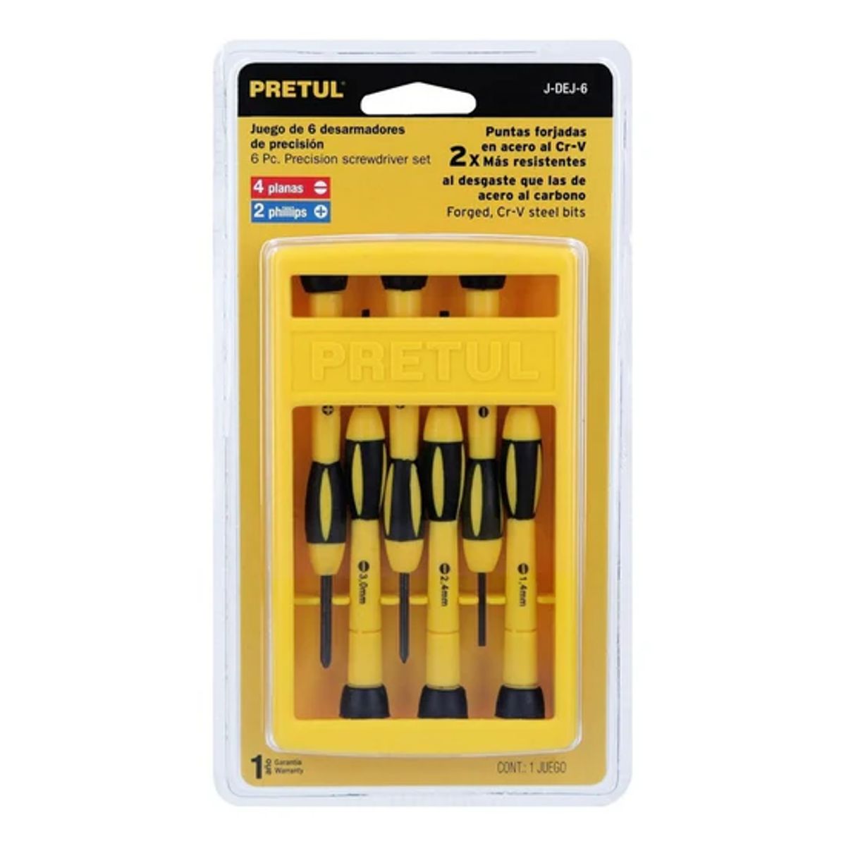 PRETUL - Juego Con 6 Desarmadores De Joyero