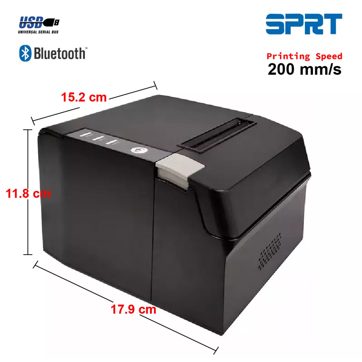 OEM - Impresora Termica Ticket 80mm Bluetooth y USB POS891 SPRT