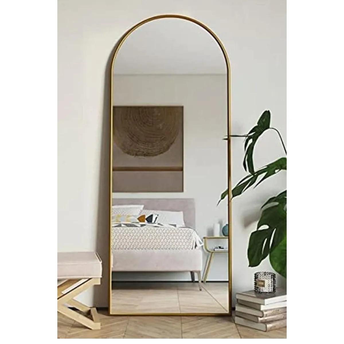 GENERICO - ESPEJO ARCO DORADO REBECCA 180X75 CM