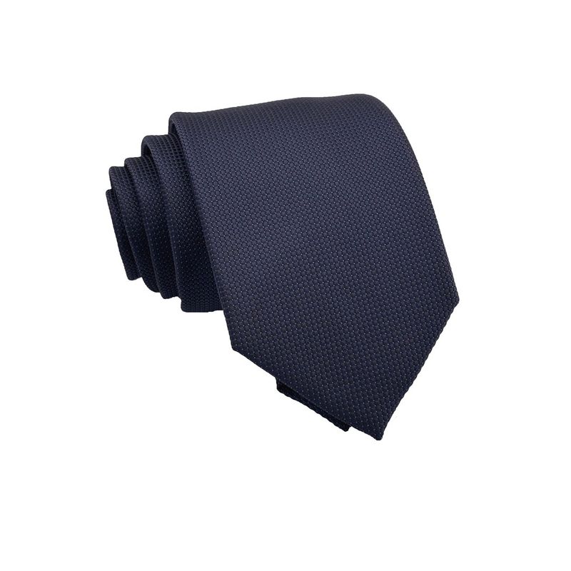 CHRISTIAN ARMAND - Corbata Mini Cuadros Azul Noche moda Clásica - Christian Armand