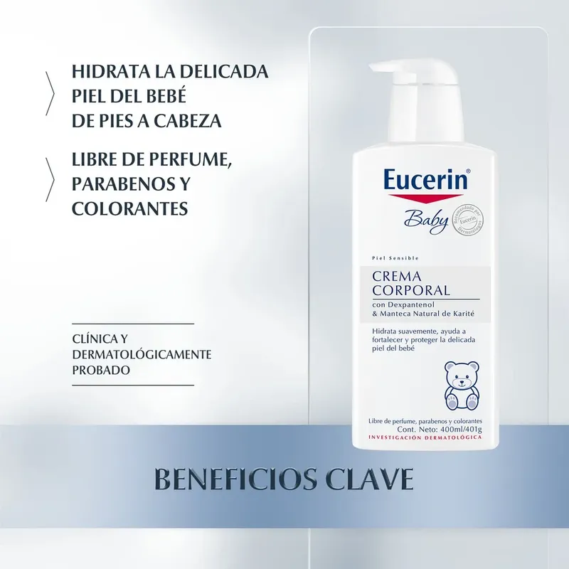 EUCERIN - Eucerin Baby Crema Corporal 400ml