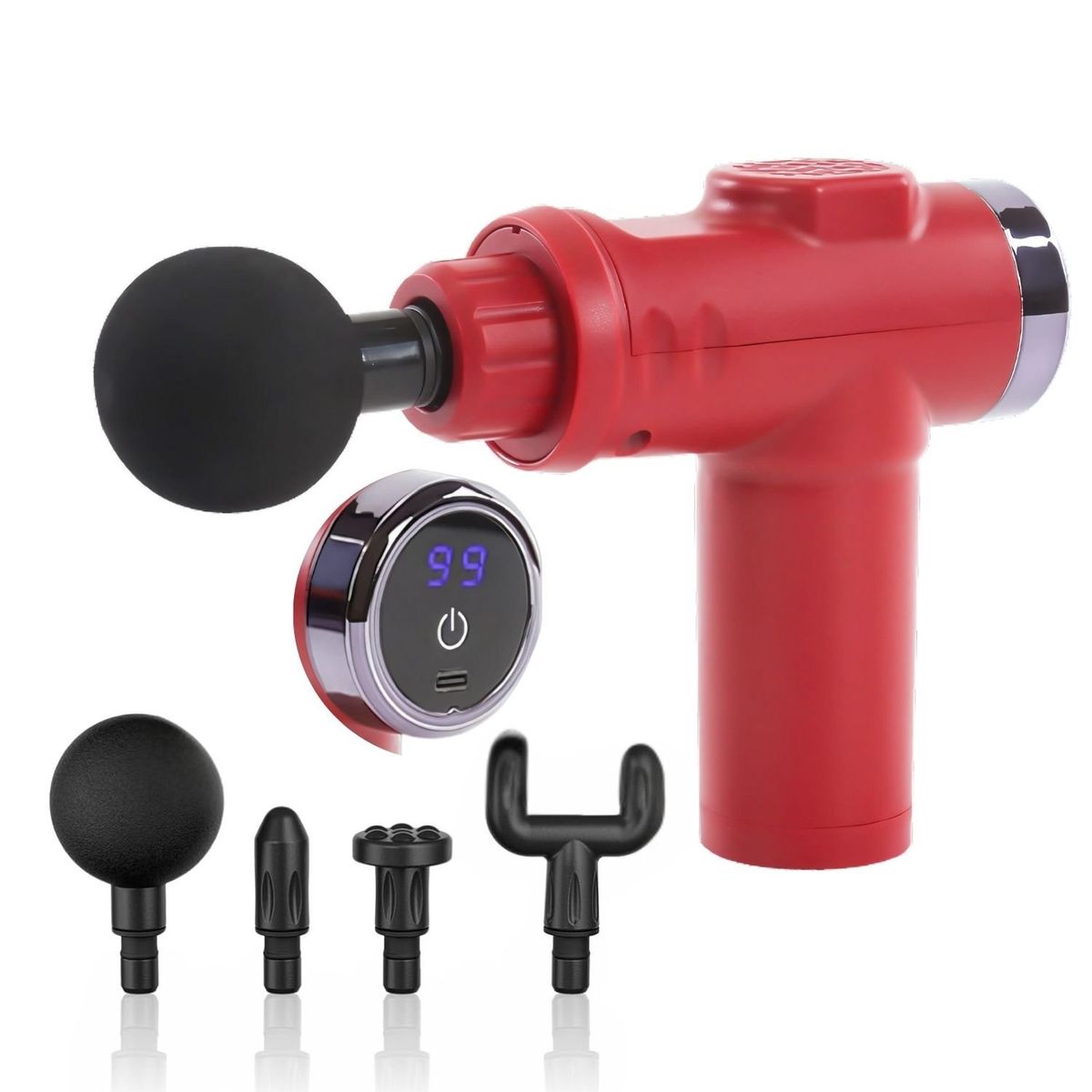 VICTORIA - Pistola de Masajes 20 Velocidades – Alivio Muscular y Relajación