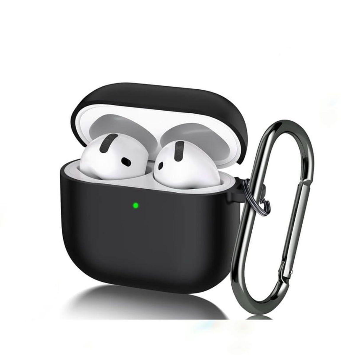 GENERICO - Case Silicona Para Airpods 4 - Negro