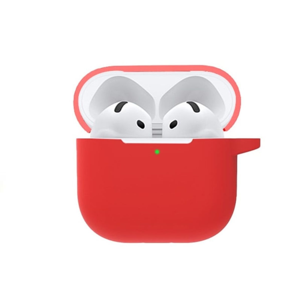 GENERICO - Case Silicona Para Airpods 4 - Rojo