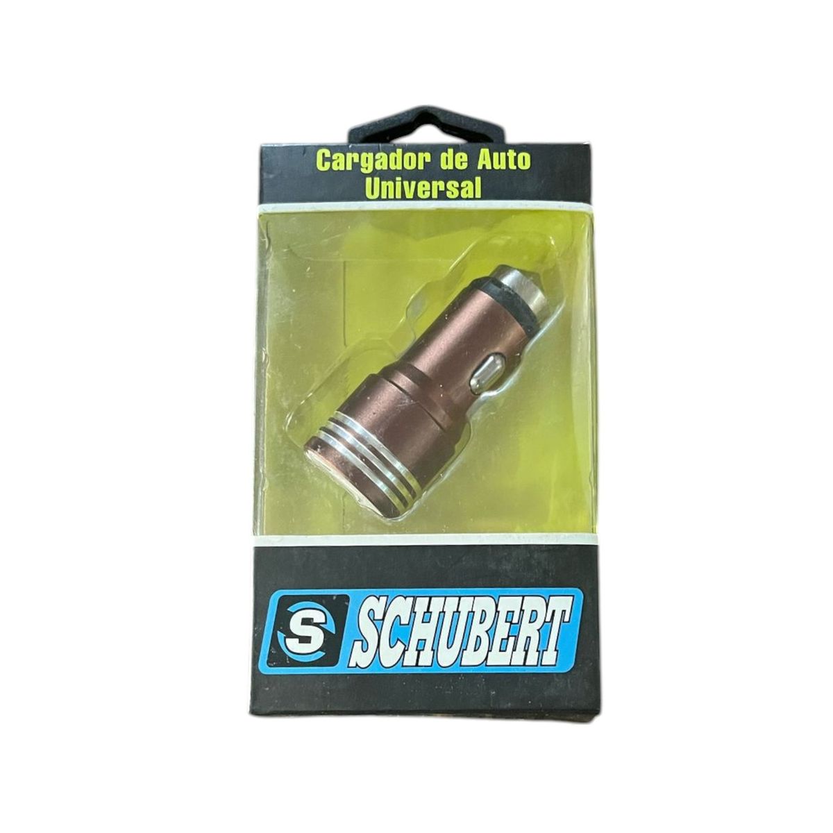 SCHUBERT - Schubert Cargador para Auto Universal 2 USB 3.1A Color Marrón
