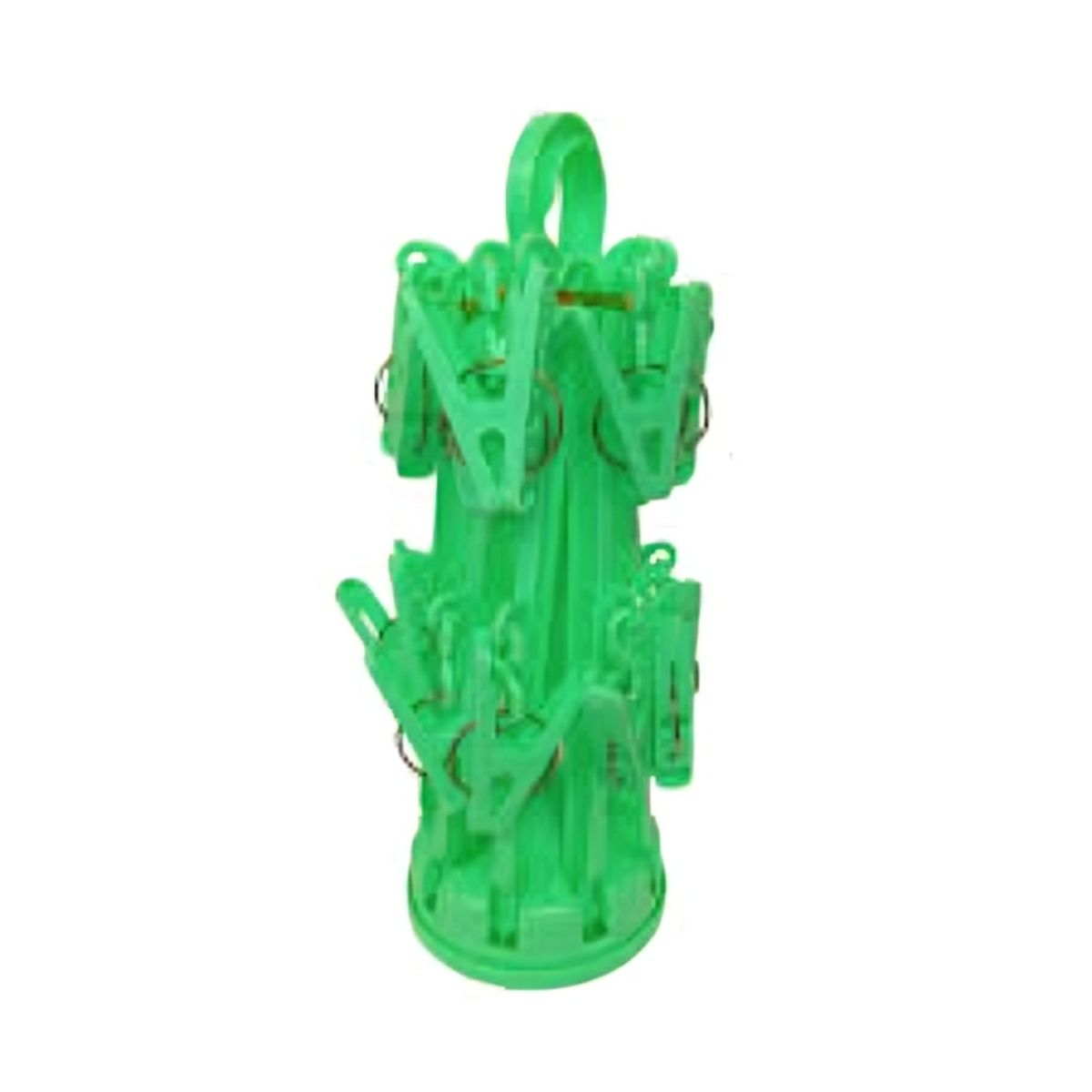 GENERICO - Colgador perchero de ropa con 16 ganchos VERDE