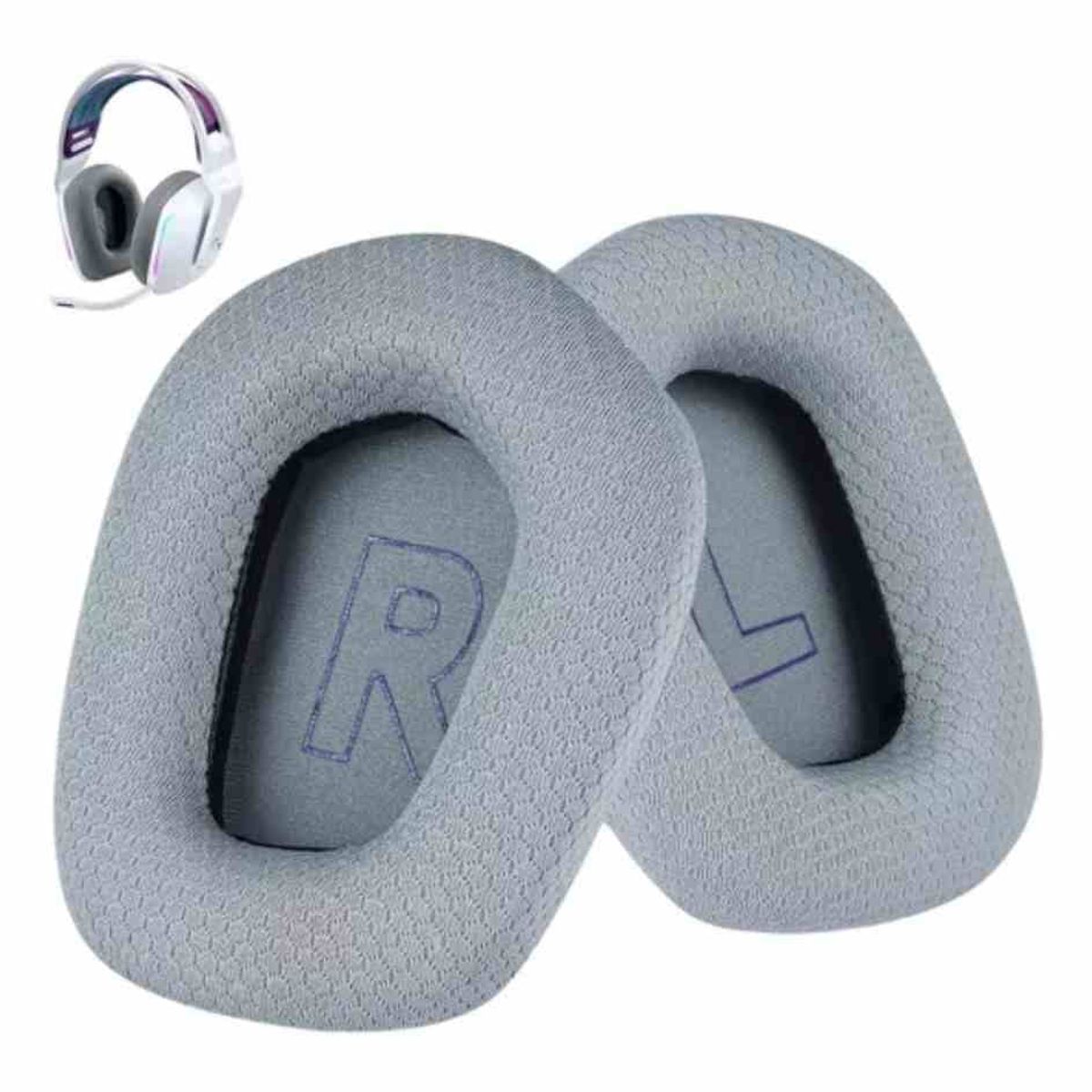 GENERICO - Almohadillas Para Audífono Logitech G733 G335 Color Gris