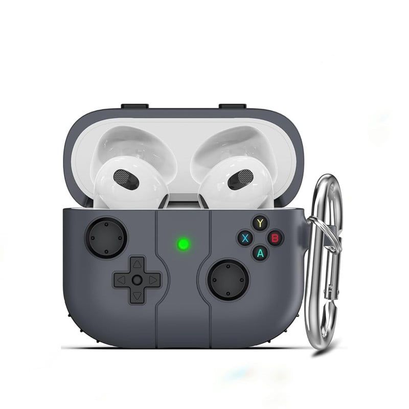 GENERICO - Funda Silicona Nintendo Para Airpods 4 - Negro