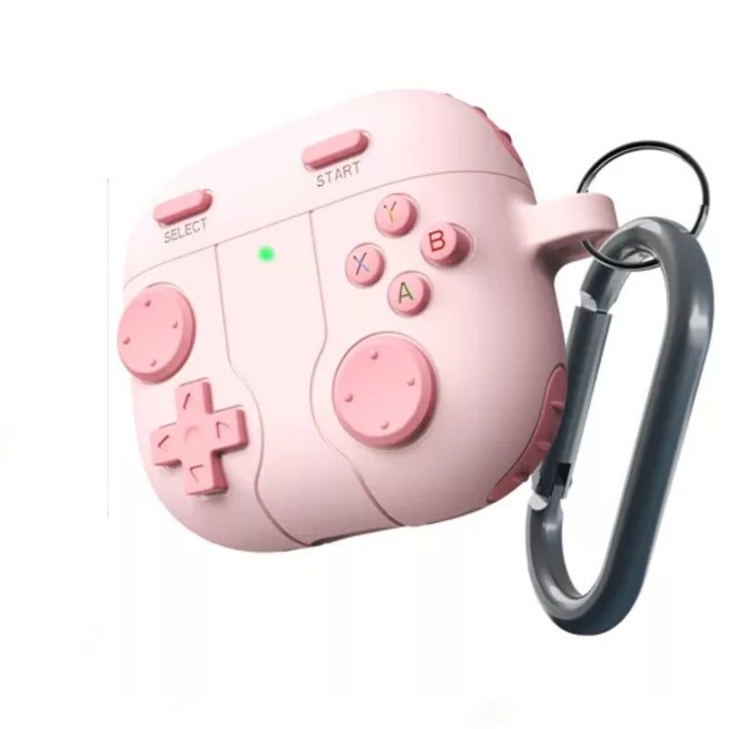 GENERICO - Funda Silicona Nintendo Para Airpods 4 - Rosa