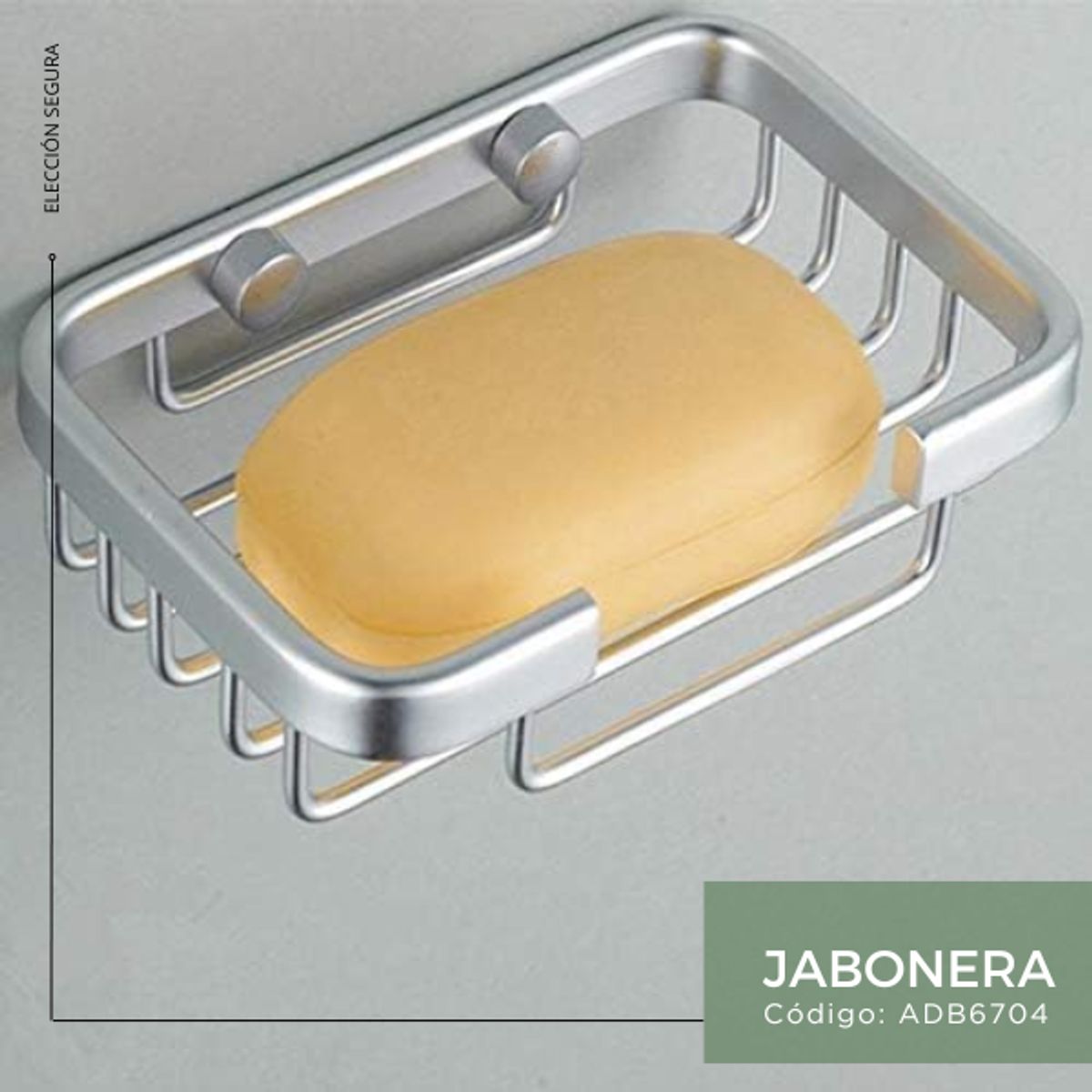 XM - PORTA JABÓN DE ALUMINIO ADB6704