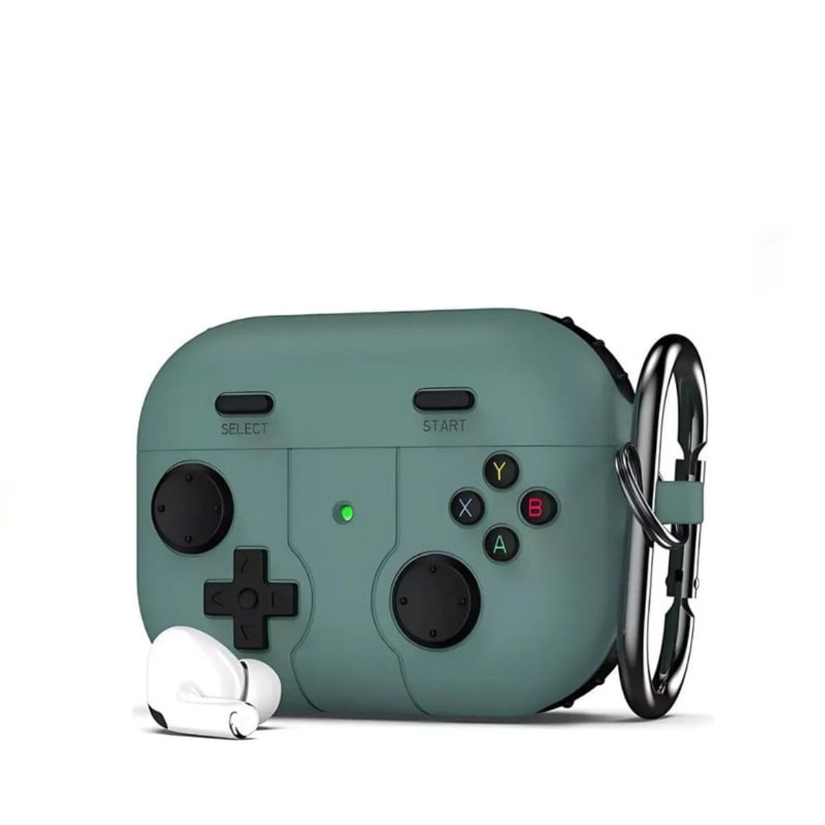 GENERICO - Funda Silicona Nintendo Para Airpods 4 - Verde