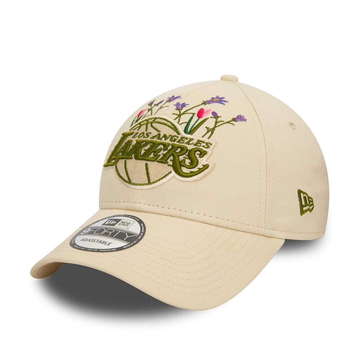 NEW ERA - Gorra 9Forty NBA Los Angeles Lakers Flower Icon Light Beige