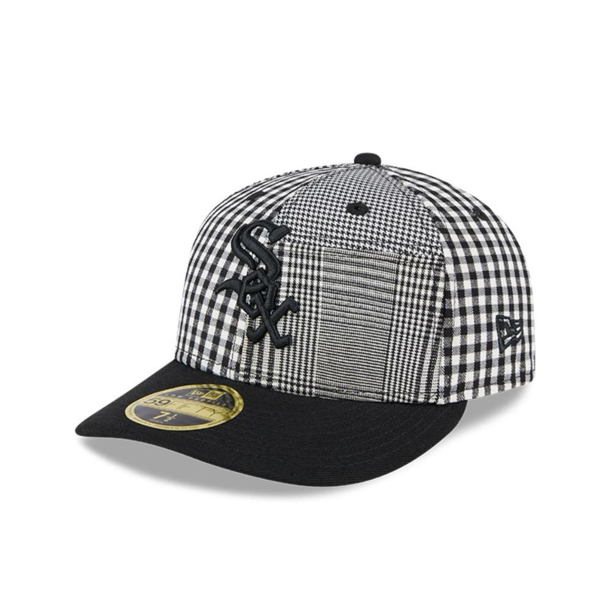 NEW ERA - Gorra 59Fifty LP Chicago White Sox MLB Patch Plaid Black