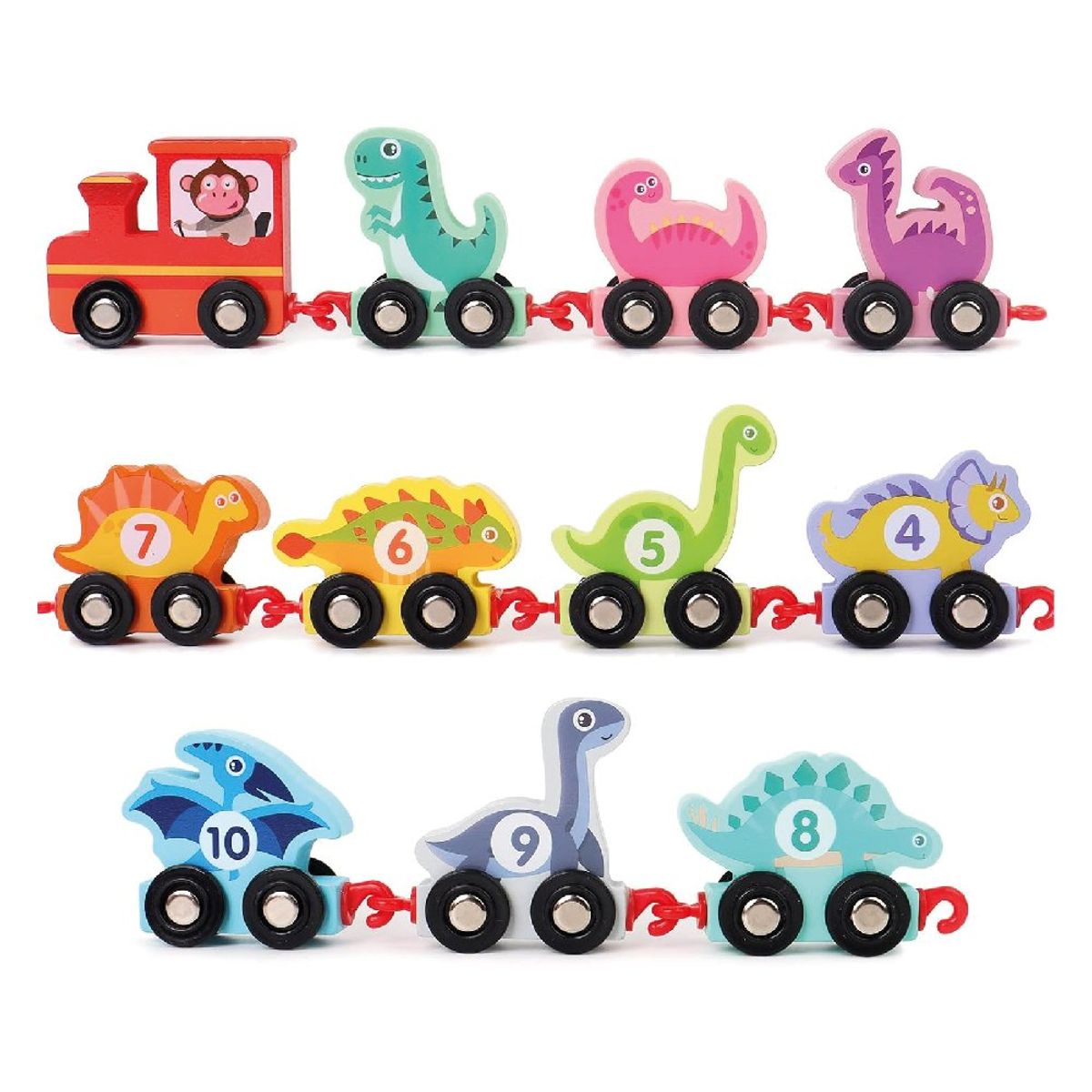 GENERICO - Tren Divertido de Juguete con Figuras de Dinosaurios