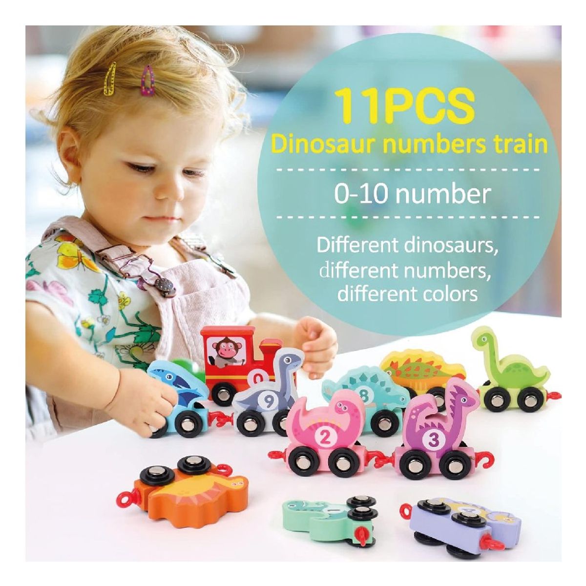 GENERICO - Tren Divertido de Juguete con Figuras de Dinosaurios