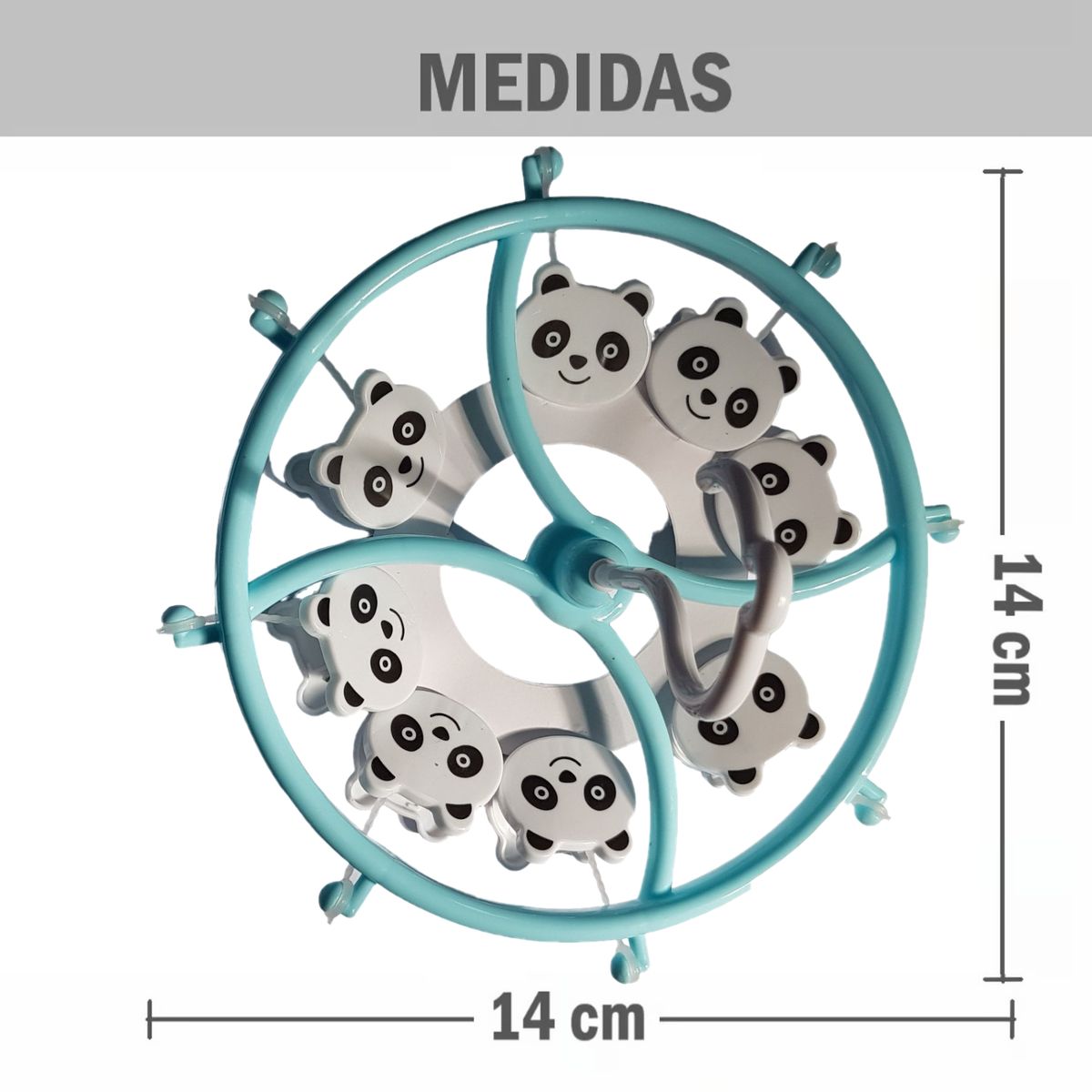 GENERICO - Colgador perchero de ropa con 8 ganchos - Diseño de Oso