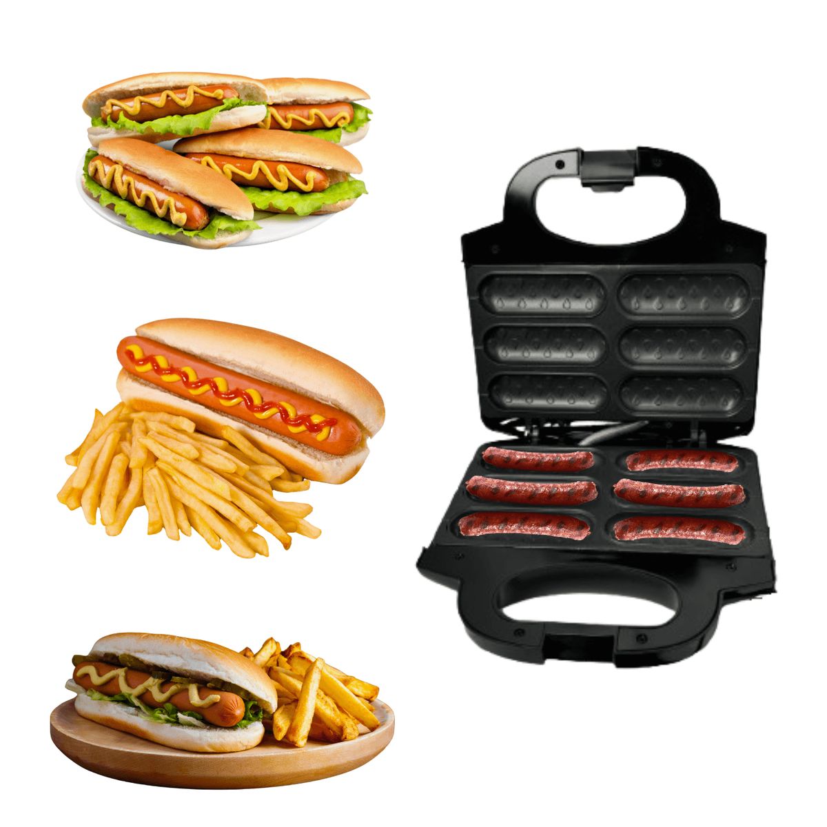 RAFF - Máquina de Hot Dog RAFF  Disfruta de Hot Dogs Perfectos en Casa