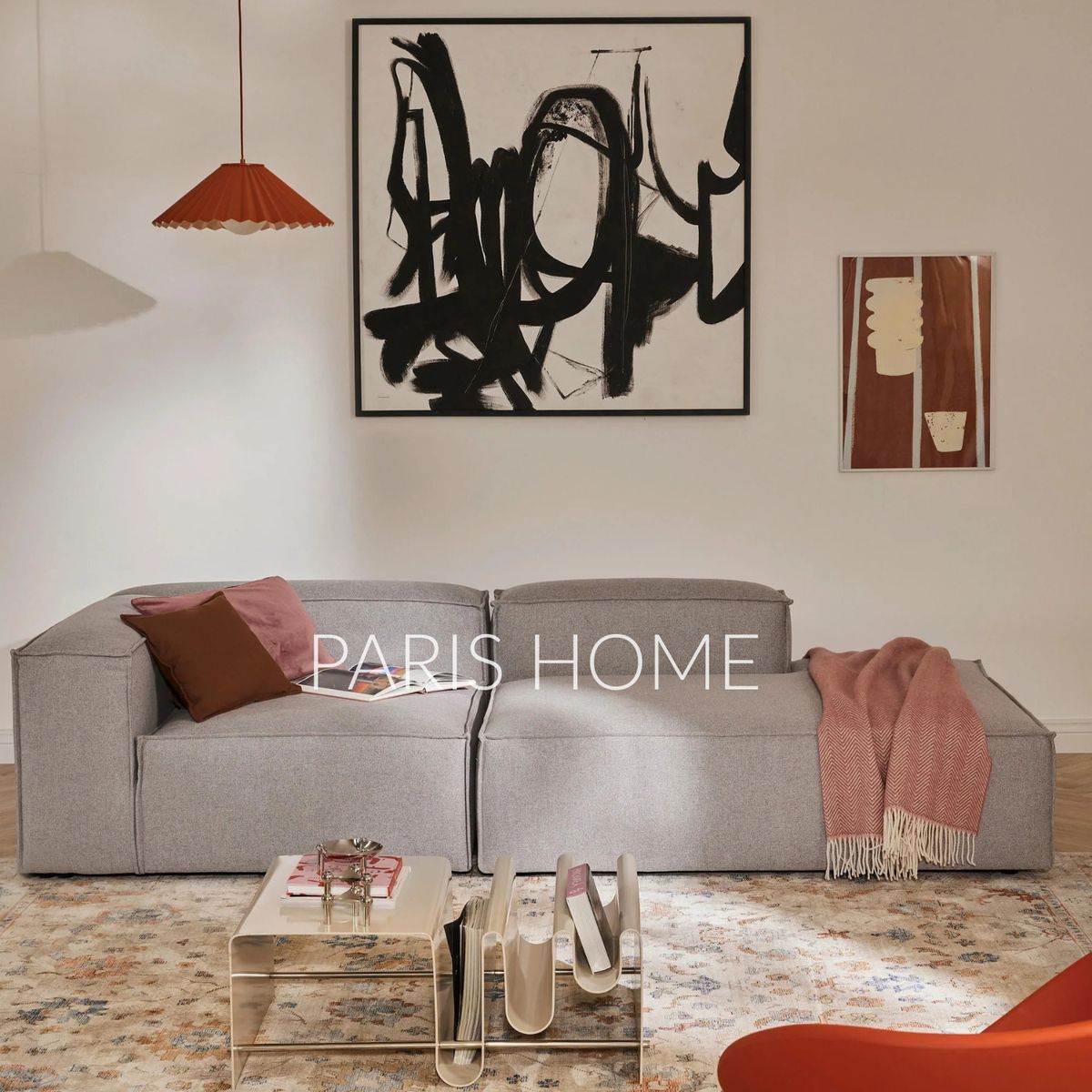 GENERICO - Sofá Diván Izquierdo Modular Monarch Tejido - Gris