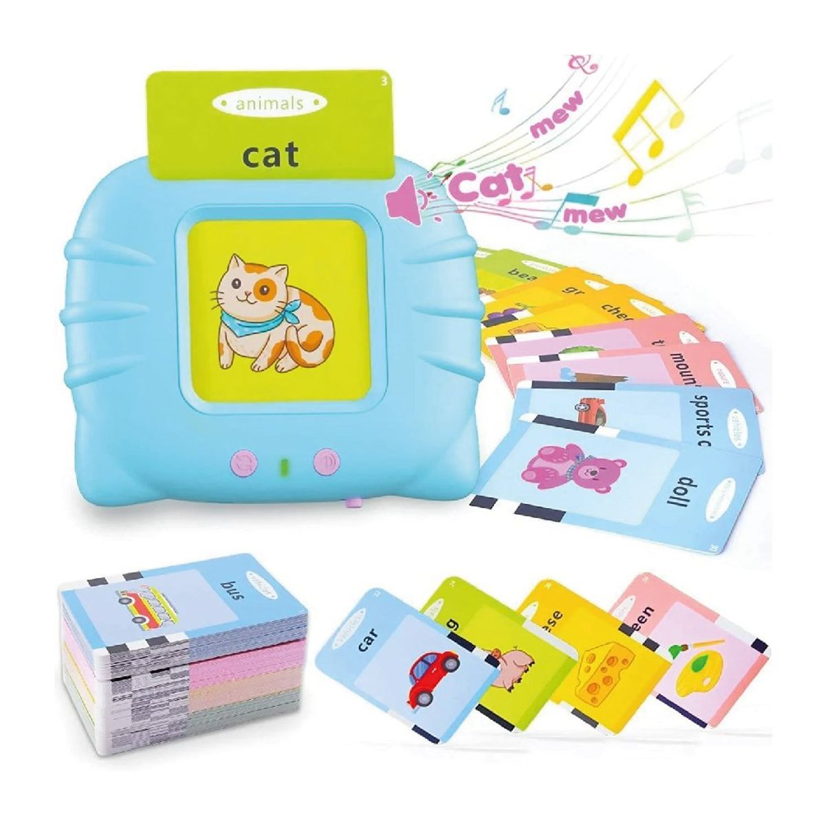 GENERICO - Tarjetas Educativas con Lector Montessori con Sonidos