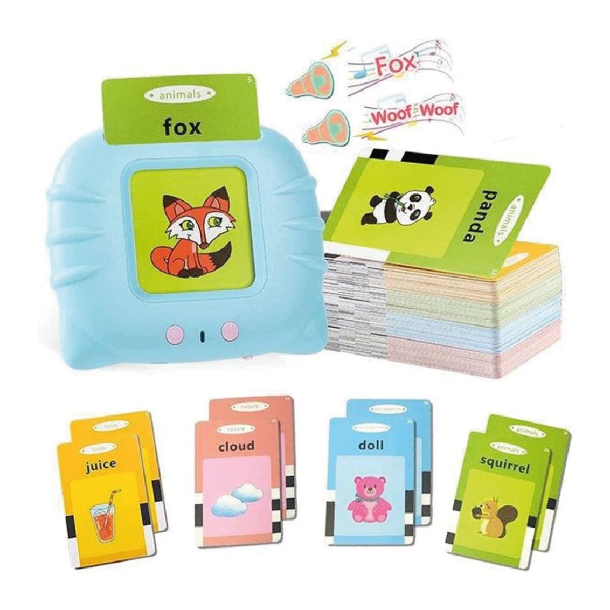 GENERICO - Tarjetas Educativas con Lector Montessori con Sonidos