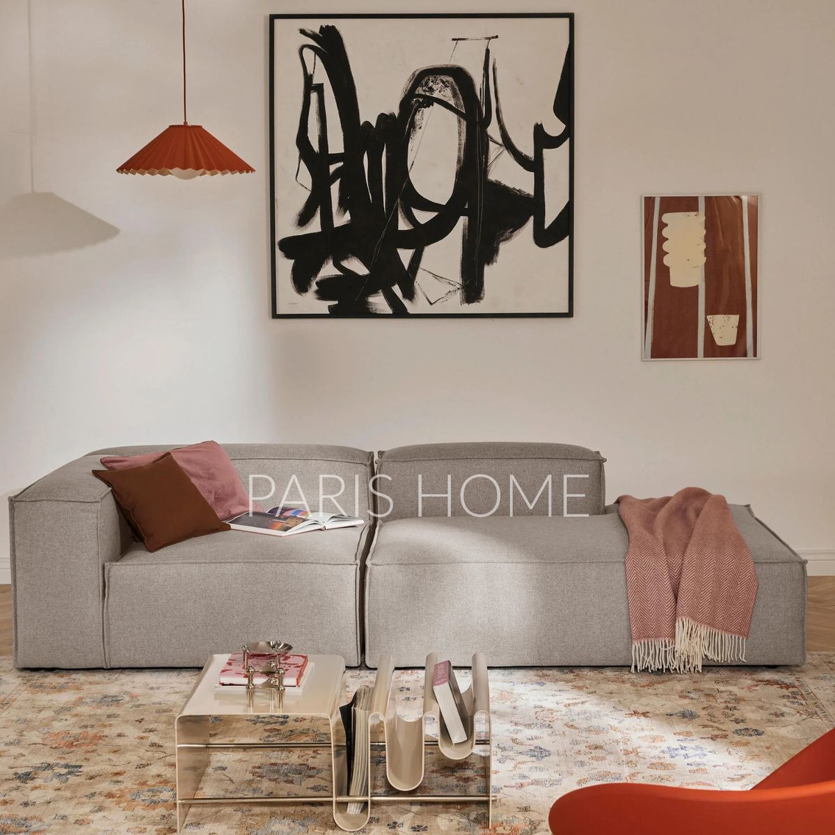 GENERICO - Sofá Diván Izquierdo Modular Monarch Tejido - Taupe