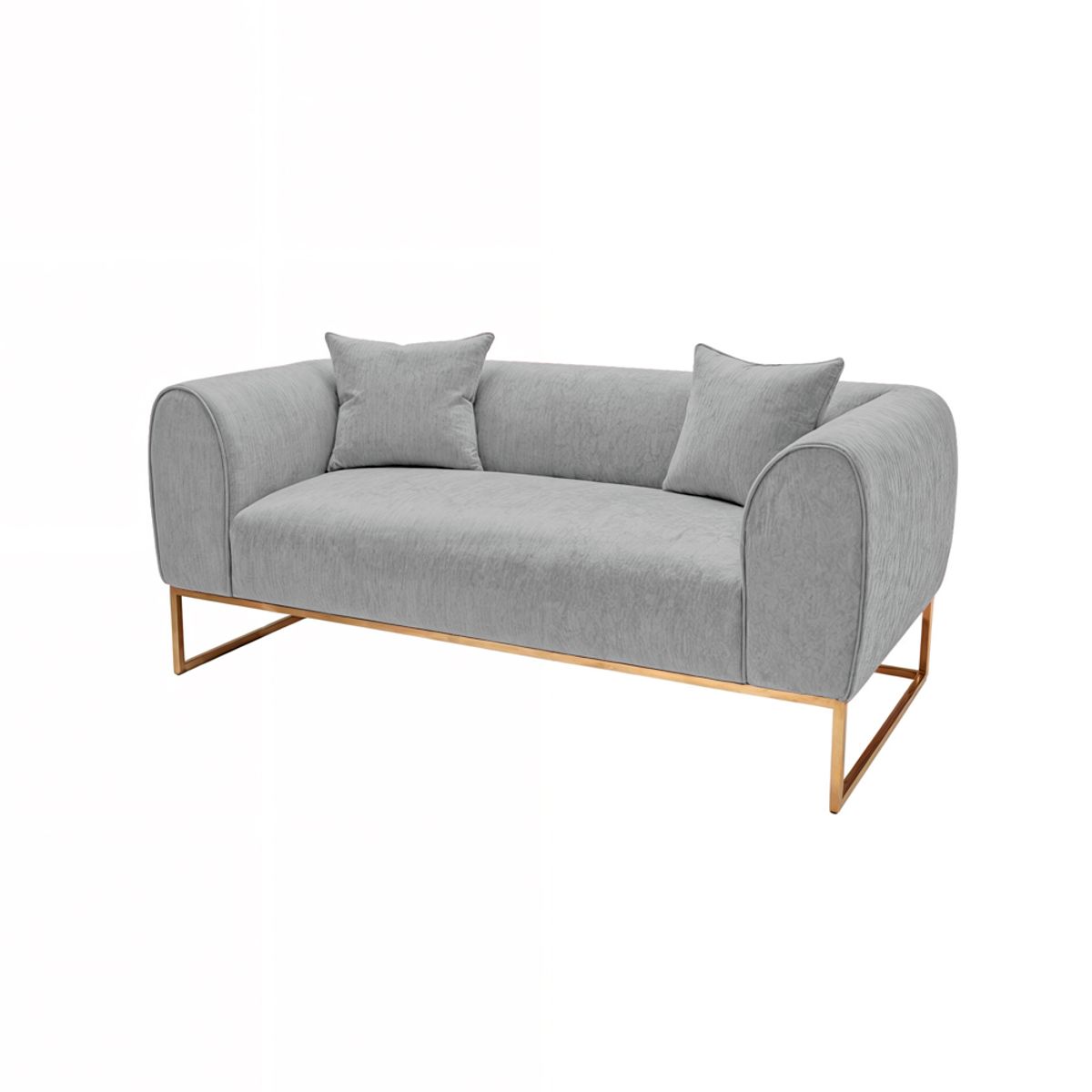 BARAKA HOME - Sofá Luxury Serris 2 Cuerpos - Gris claro