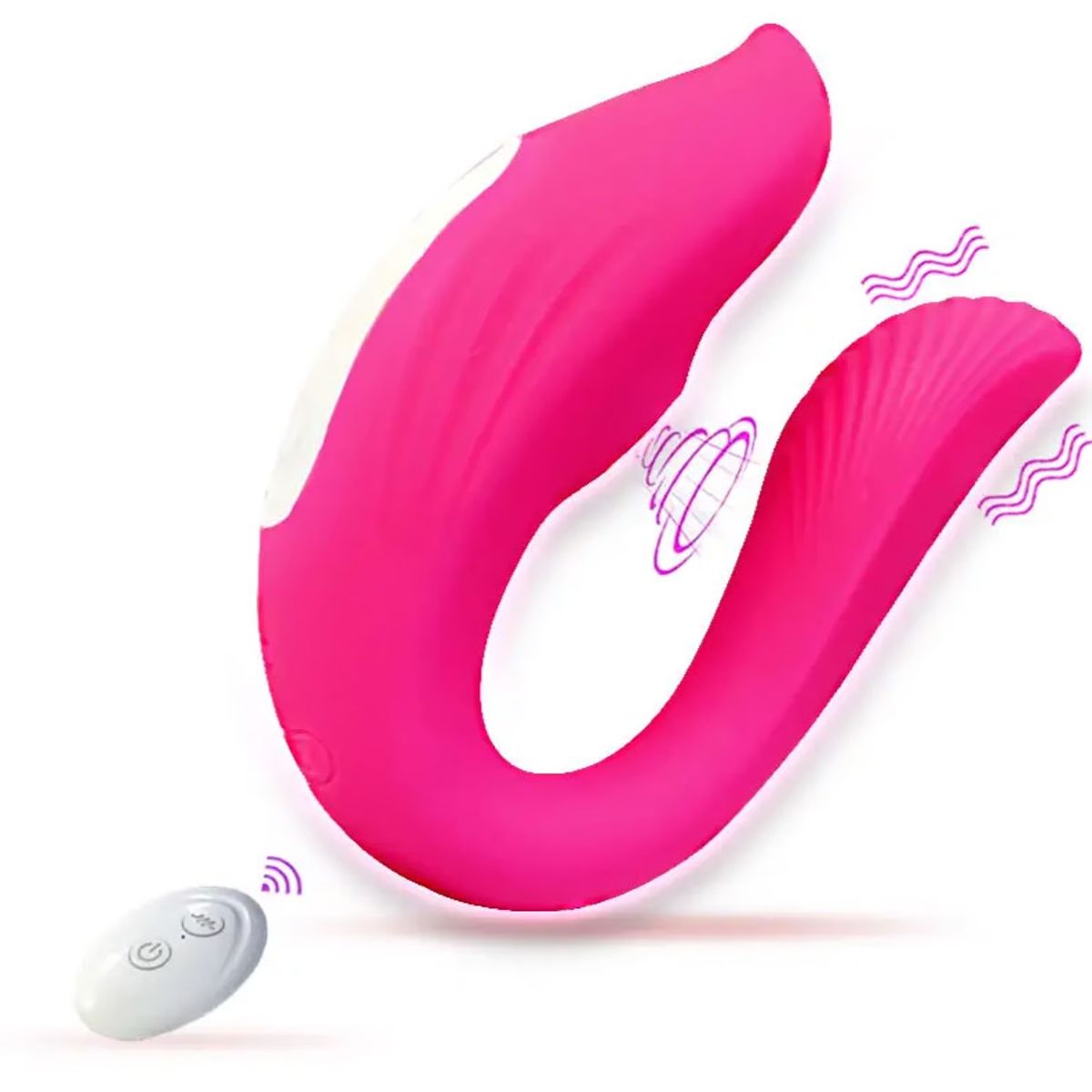 GENERICO - Consolador Vibrador 9 Vibraciones y Succión Triple Estimulador