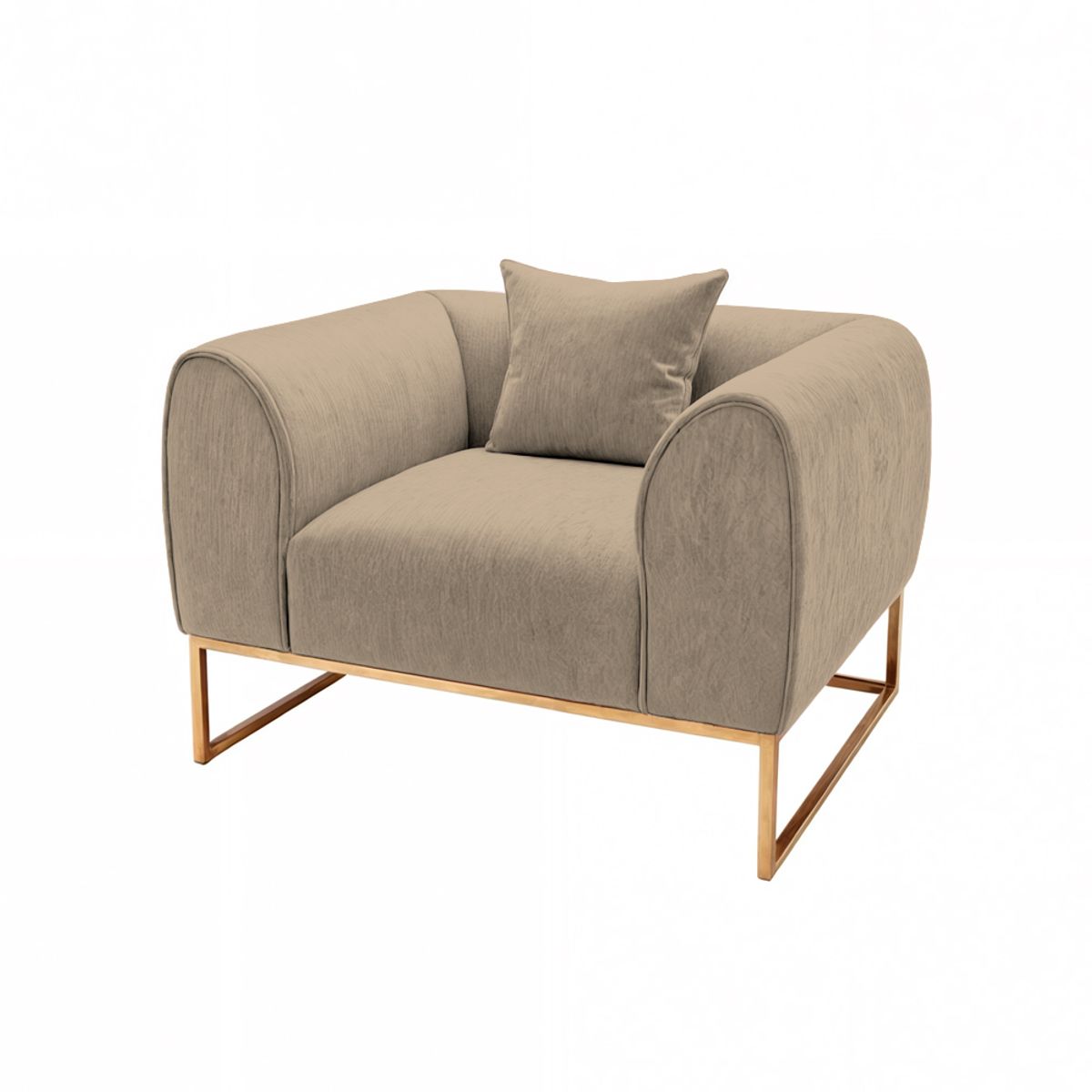 BARAKA HOME - Sofá Luxury Nikole 1 Cuerpo - Beige claro