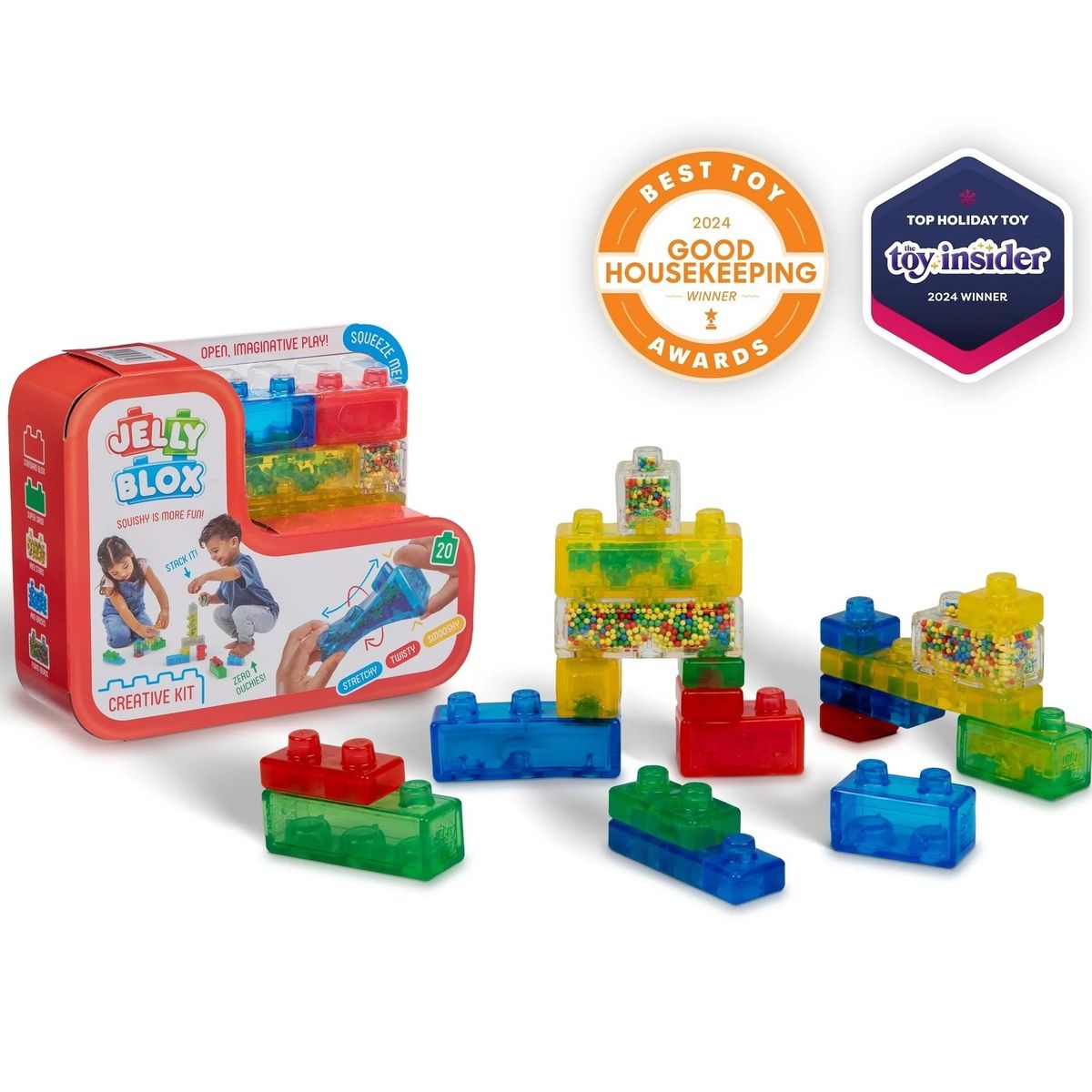 GOLIATH - Bloques de Construcción Sensorial Estirables de 20 Piezas