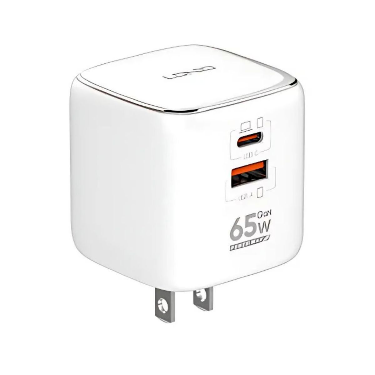 LDNIO - Cargador LDNIO GaN súper rápido 65W USB C 2 puertos Q2617
