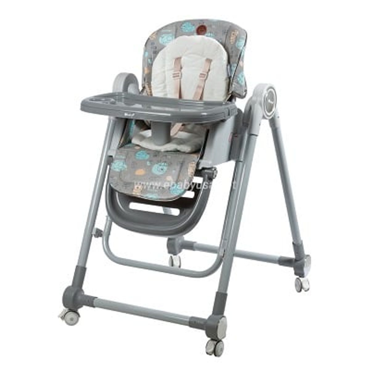 EBABY - SILLA DE COMER- COLUMPIO GRAVY - GRIS