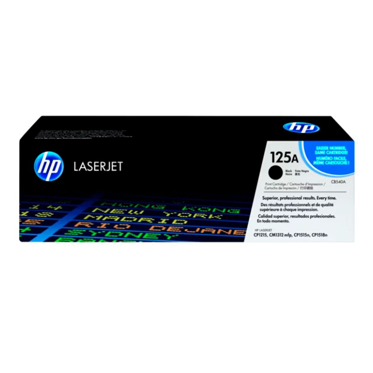 HP - TONER HP CB540A 125A LJ12151515 2200PAG  NEGRO PN CB540A