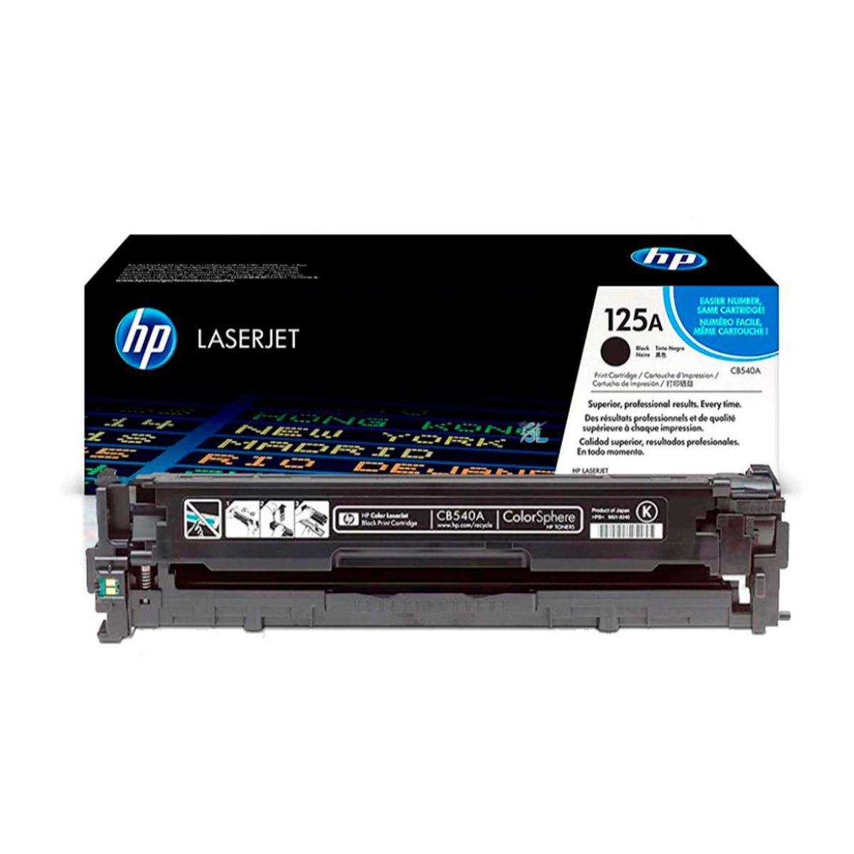 HP - TONER HP CB540A 125A LJ12151515 2200PAG  NEGRO PN CB540A
