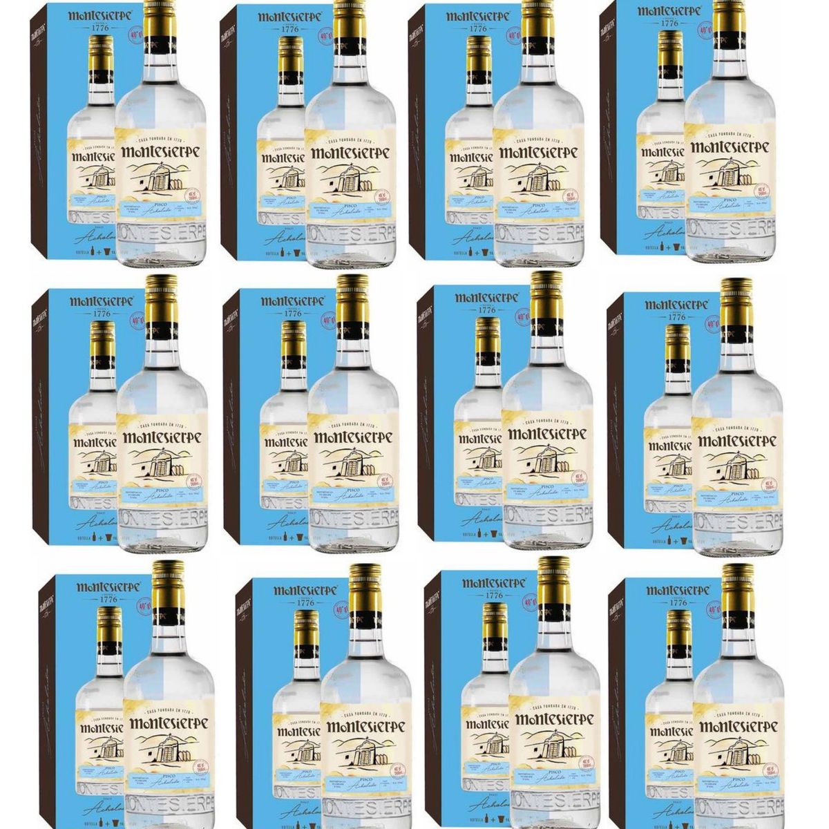 MONTESIERPE - PISCO ACHOLADO 700 ML - 12 UND