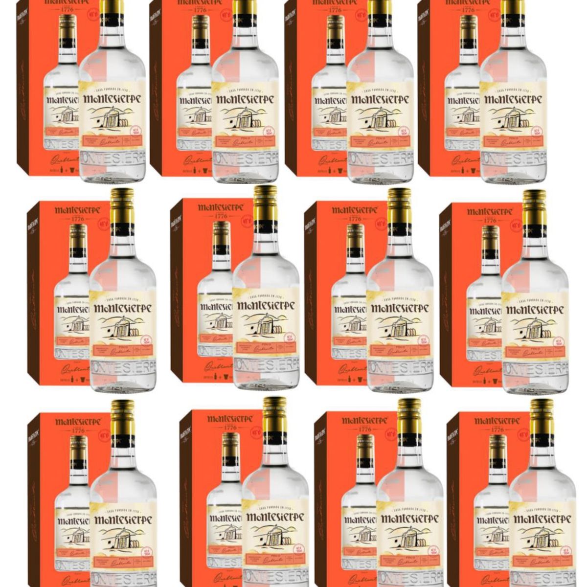 MONTESIERPE - PISCO QUEBRANTA 700 ML - 12 UND