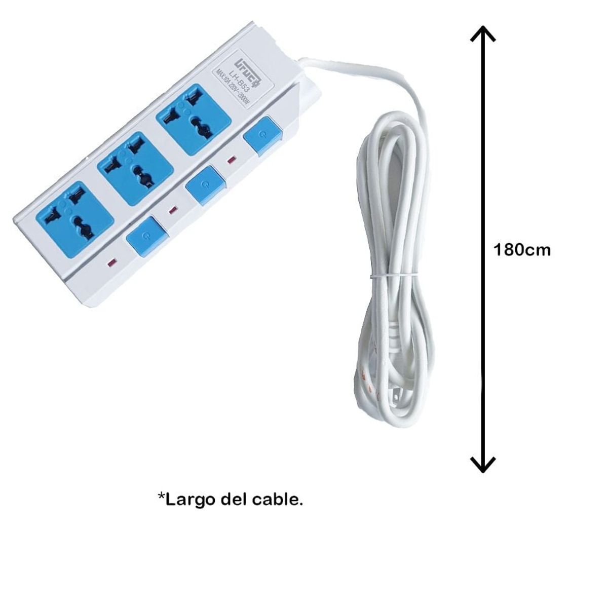 GENERICO - Extensión con 3 tomas
