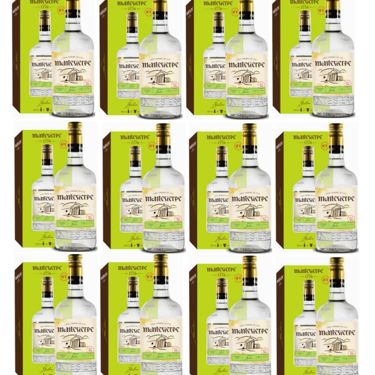 MONTESIERPE - PISCO ITALIA 700 ML - 12 UND