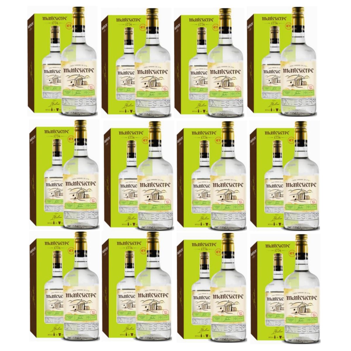 MONTESIERPE - PISCO ITALIA 700 ML - 12 UND