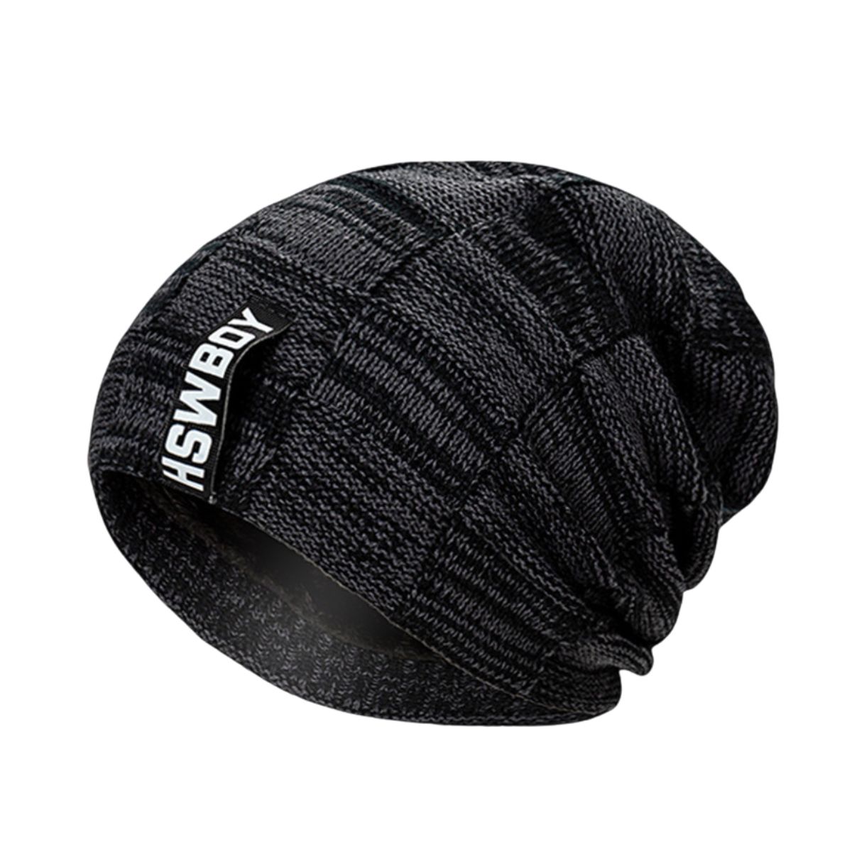 KAST PE - Beanie Gorro Chullo HSW Boy Jaspeado - Negro