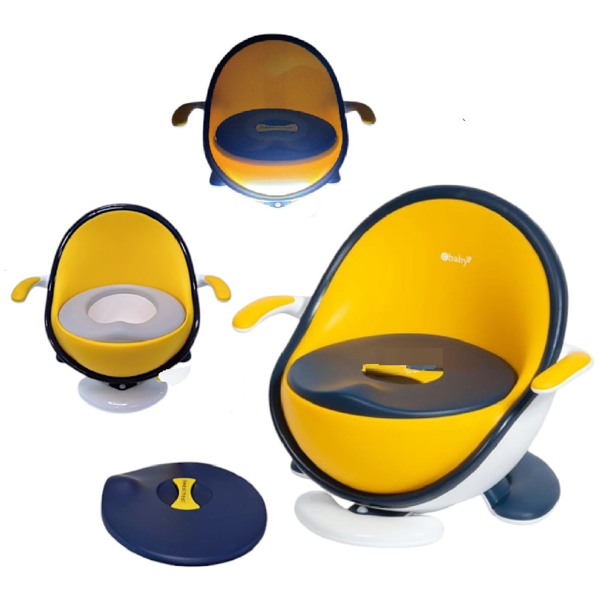 EBABY - Bacin Entrenador Comfy con luces y accesorio removible-Azul