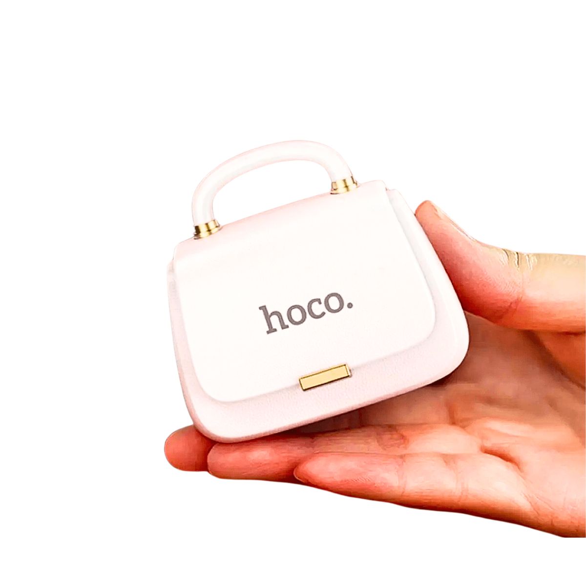 HOCO - Audífonos Bluetooth Blancos con Estuche Tipo Carterita - HOCO