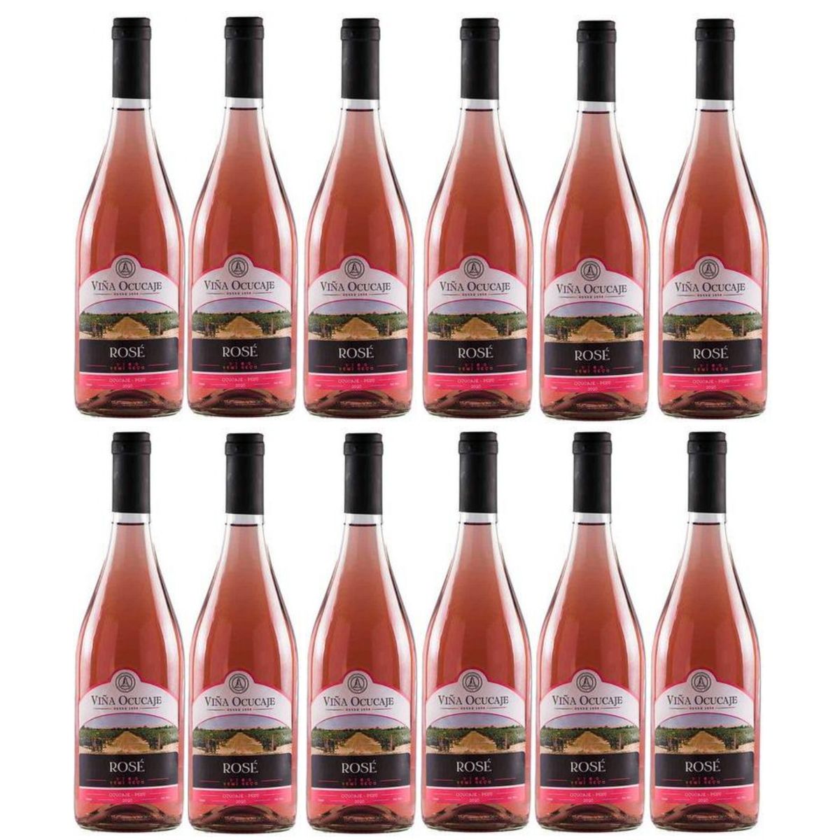 OCUCAJE - Vino Rosé OCUCAJE Rosé Semi Seco 750ml - 12 UND