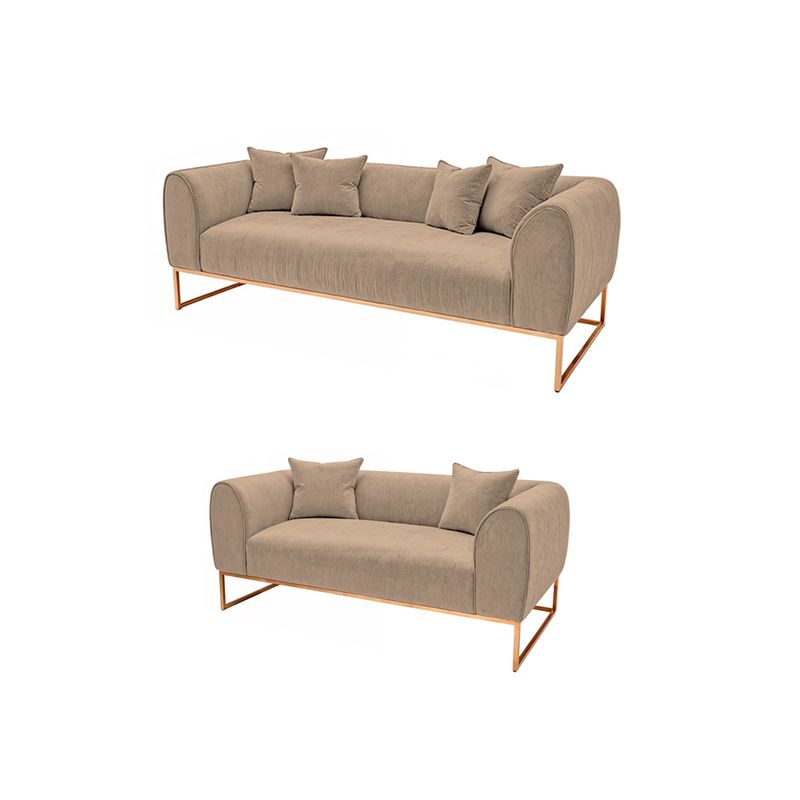 BARAKA HOME - Juego de sala 3 2 Luxury Nikole - Beige claro