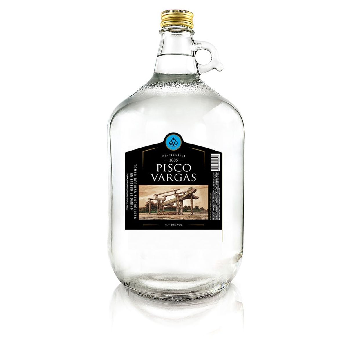 VARGAS CLASICO - PISCO VARGAS ACHOLADO 4 LT