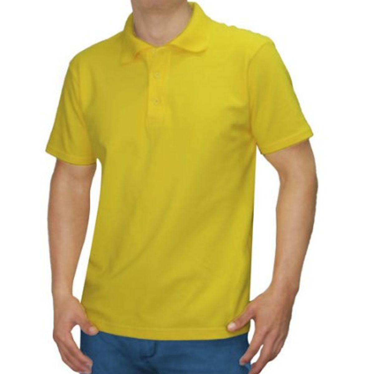 GENERICO - POLO CAMISERO MANGA CORTA AMARILLO ORO