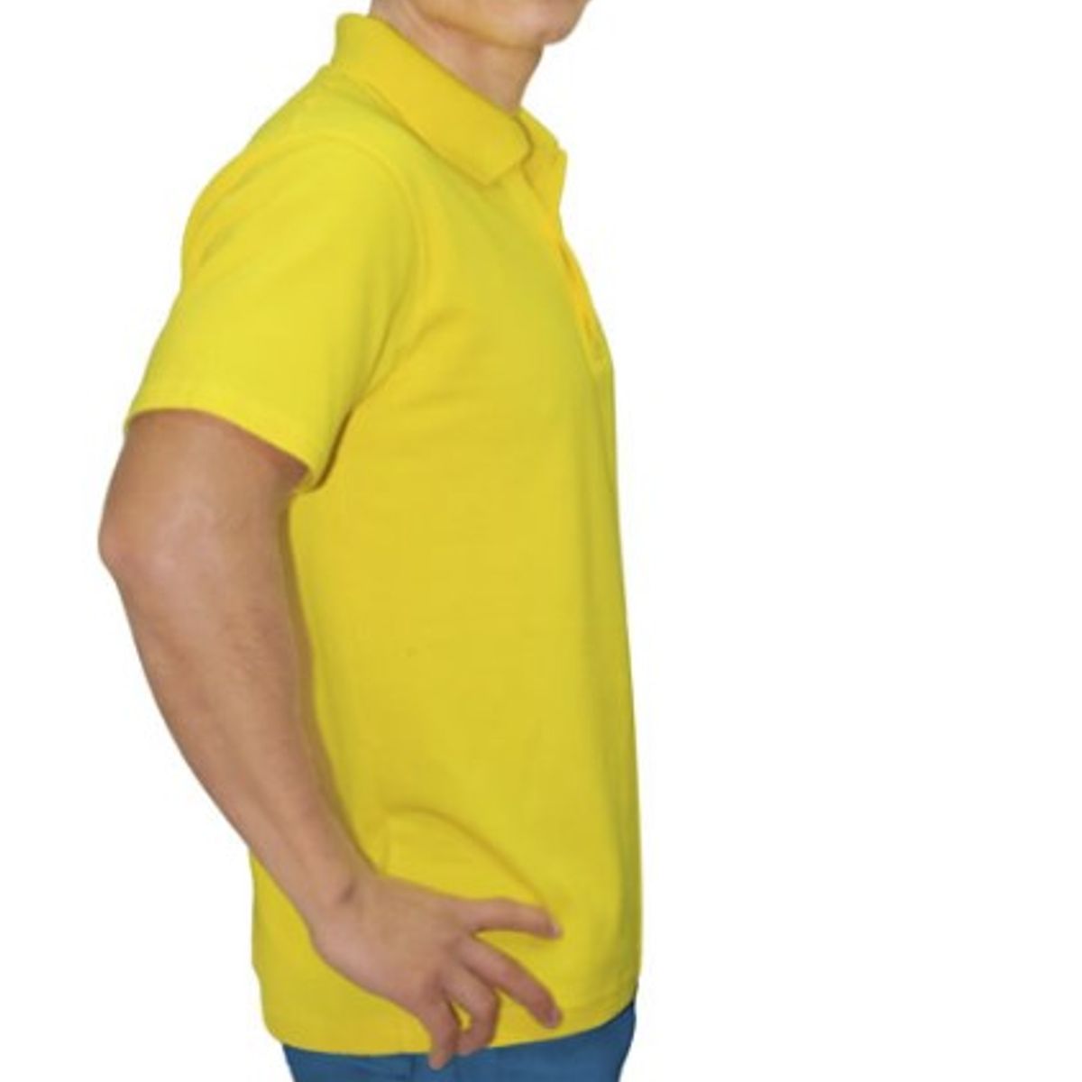 GENERICO - POLO CAMISERO MANGA CORTA AMARILLO ORO