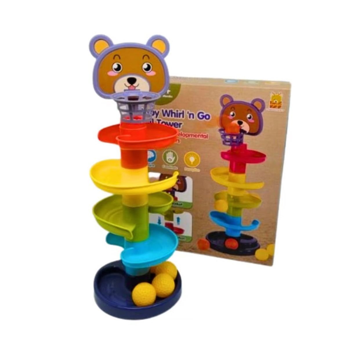 GENERICO - Tobogán Giratorio de Osito con Pelotas