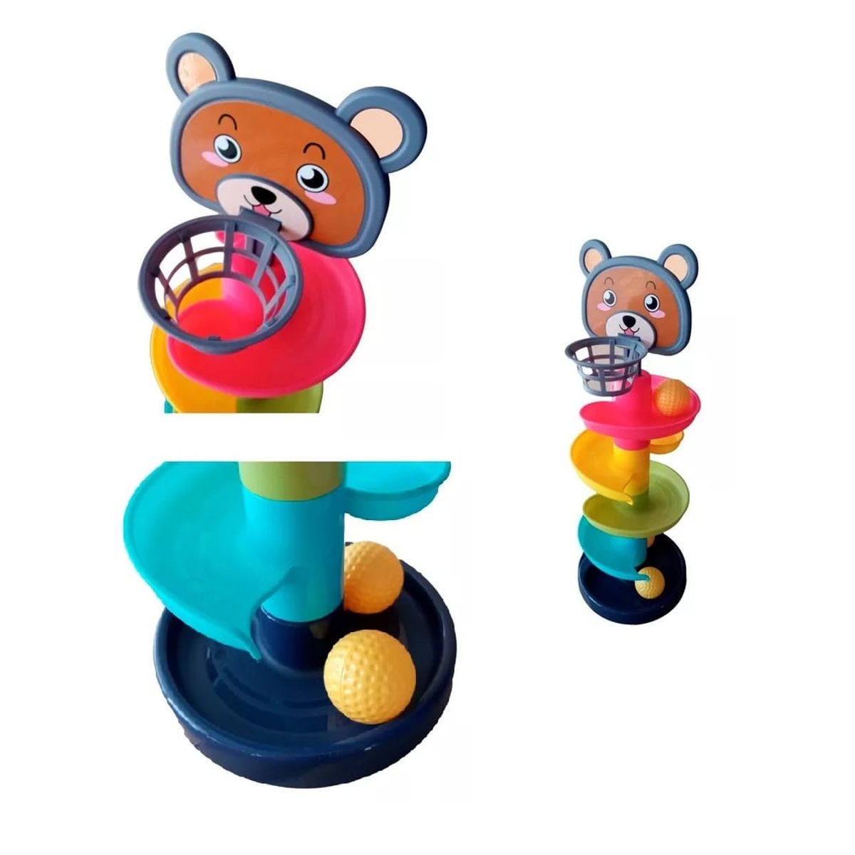 GENERICO - Tobogán Giratorio de Osito con Pelotas