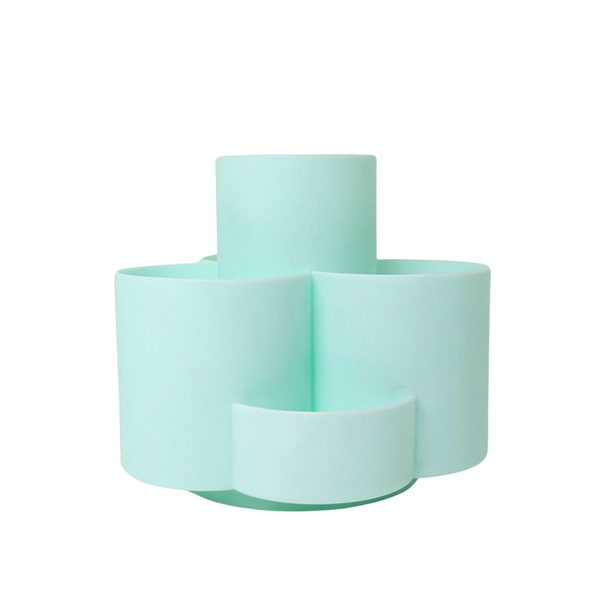 GENERICO - Organizador de escritorio giratorio 6 compartimientos Verde